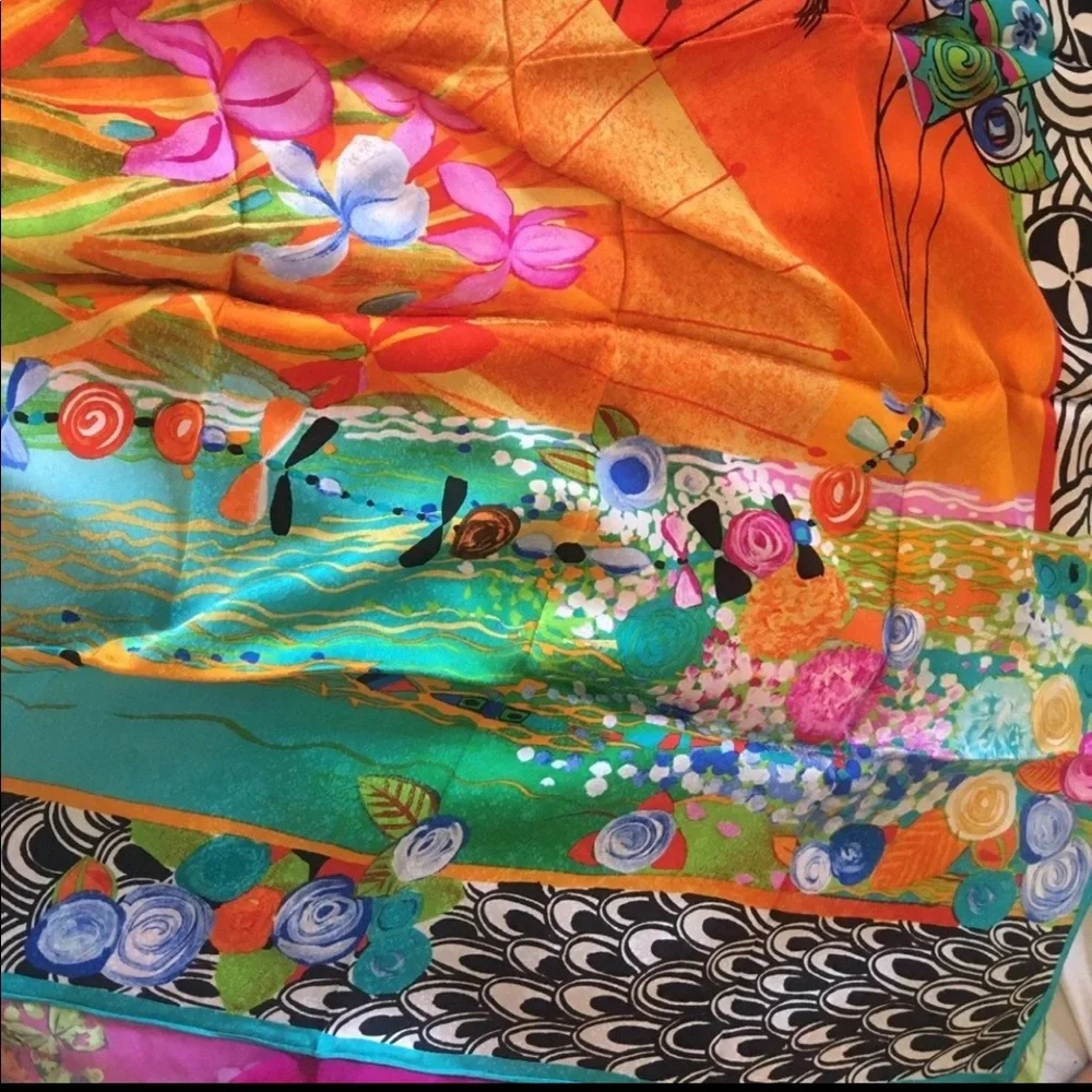 louis feraud silk scarf vintage